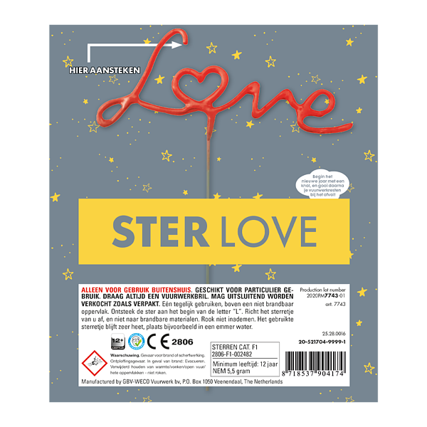 Ster Love - cat1-sterretjes